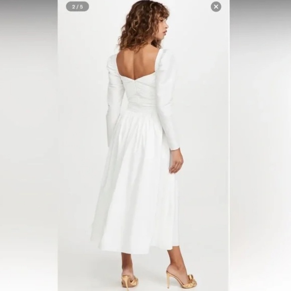 Self portrait US4 bridal taffeta dress worn once dry cleaned - Picture 2 of 5